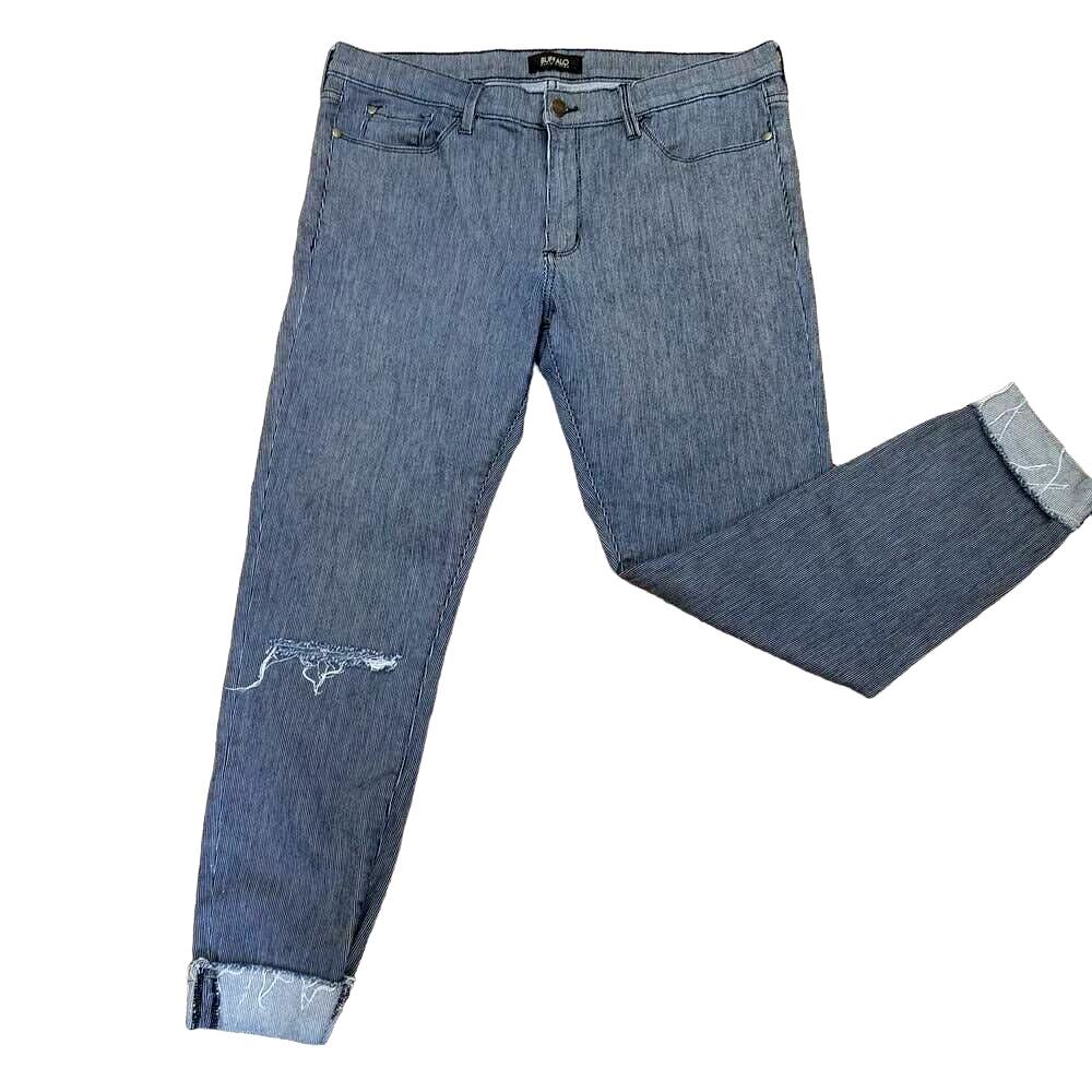 Buffalo David Bitton Skinny Stretch Capris - Size W31, Trendy Distressed Style